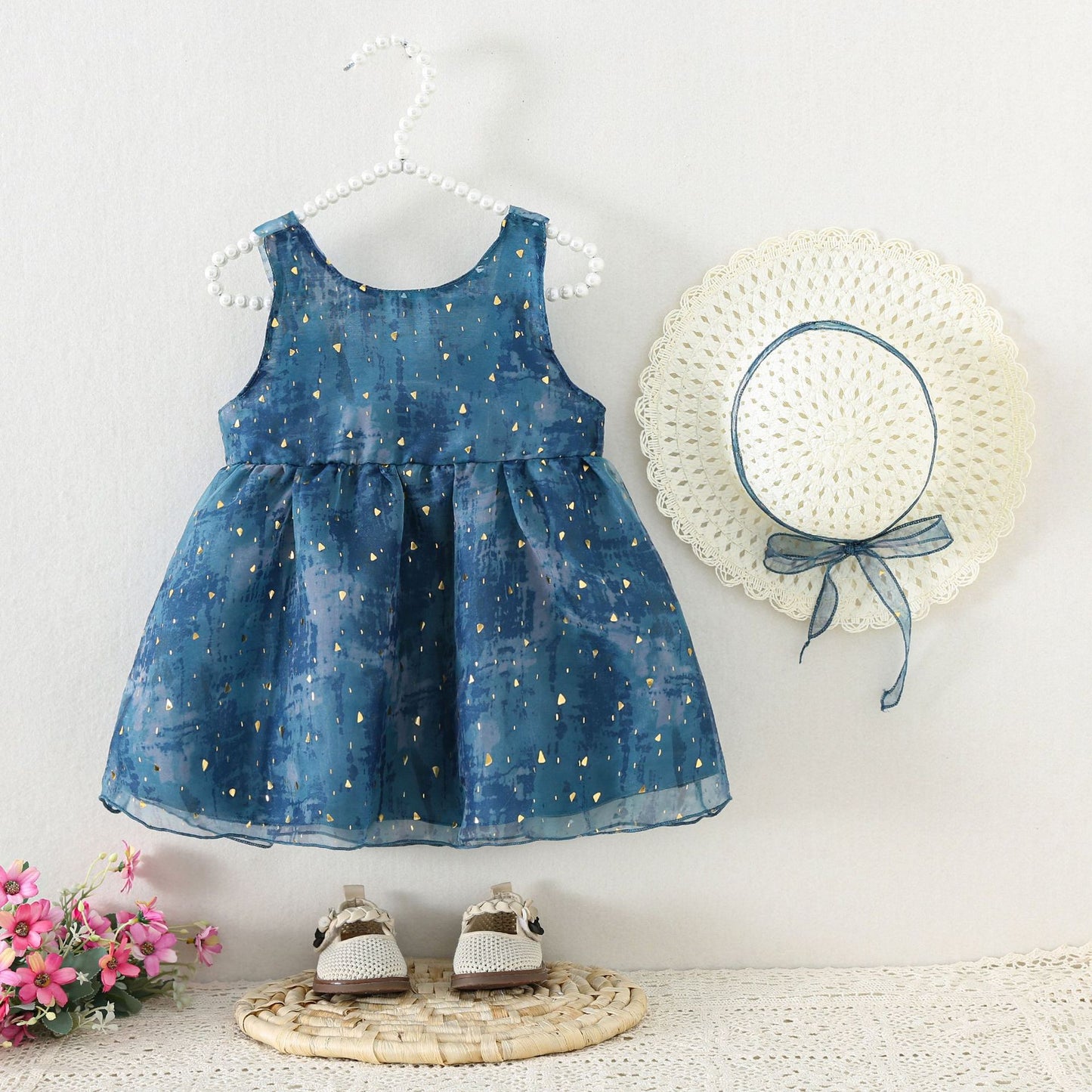 Summer Little Vest Skirt Korean Style Birthday Princess Children's Dress