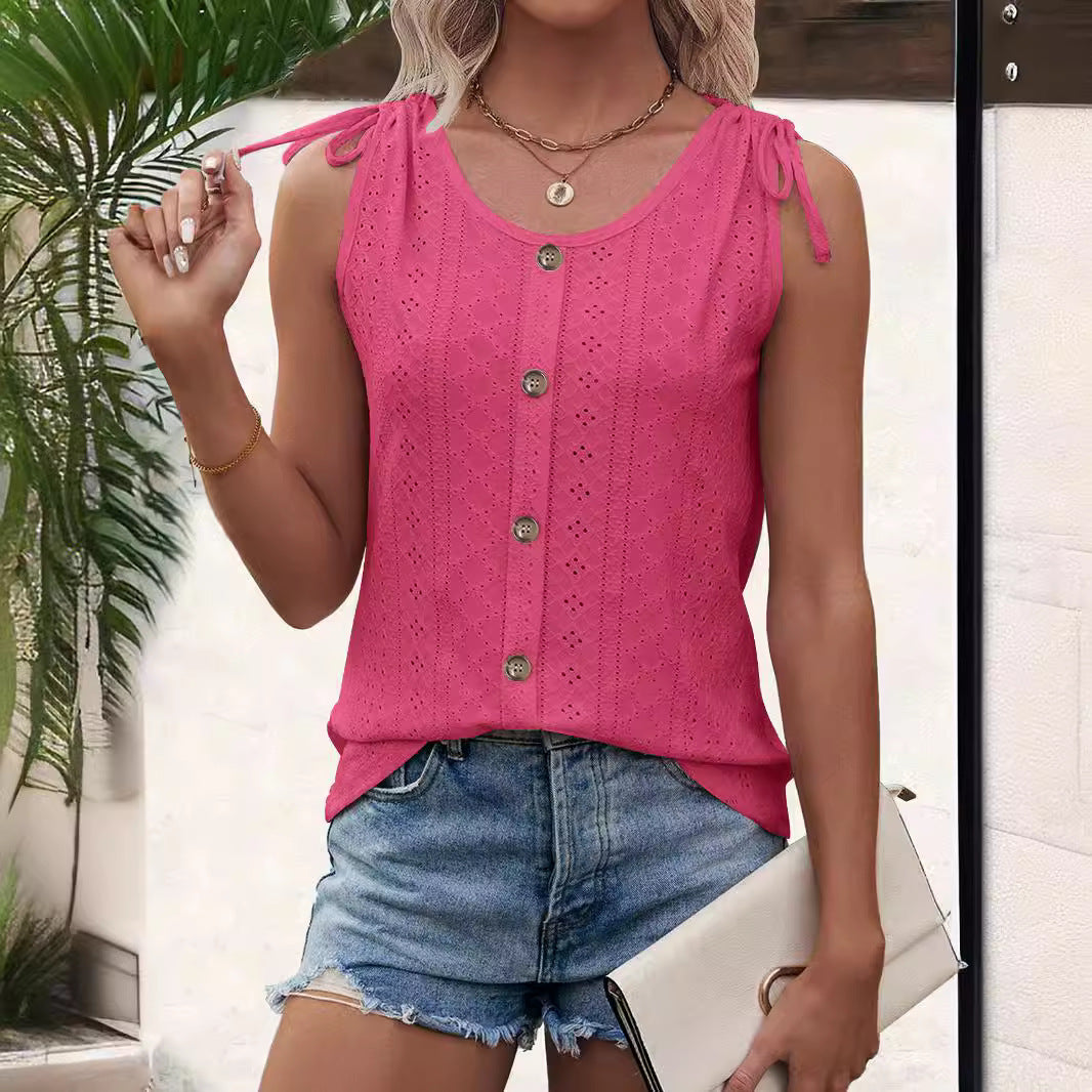 Pretty Women's Sexy Casual Solid Color Women's T-shirt