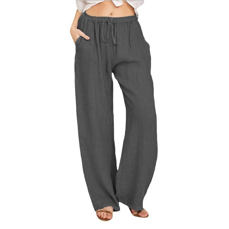 Charming Cool Women's Loose Cotton Linen Casual Pants