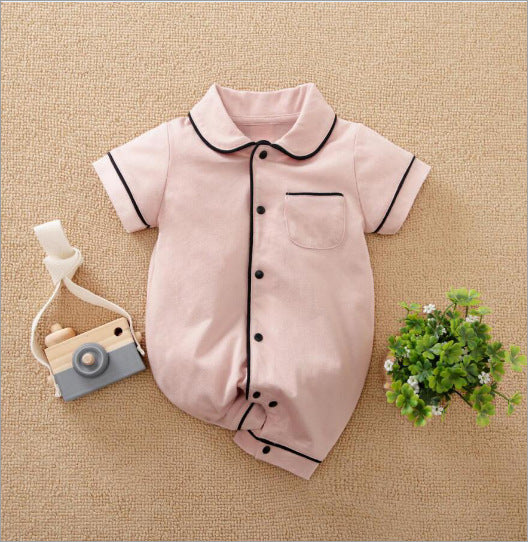 Women's & Men's Infant Pajamas Cotton Class Home One-piece Romper Long-sleeved Clothes For Jumpsuit, Climbing Suit