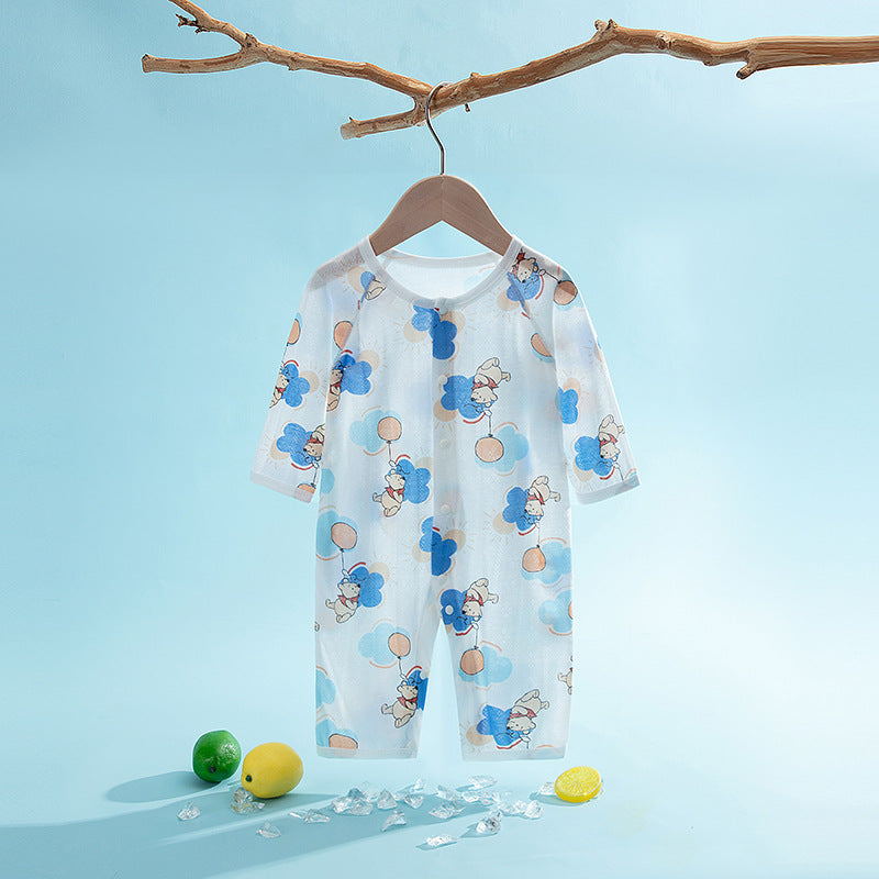 Women's & Men's Babies Summer Thin Jumpsuits Air Conditioning Jumpsuit, Climbing Suit