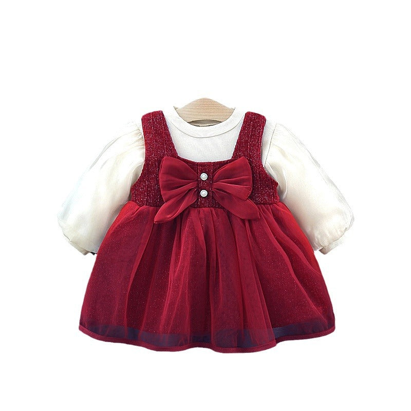 Children's Clothing Spring Little Princess Two-piece Set Children's Dress