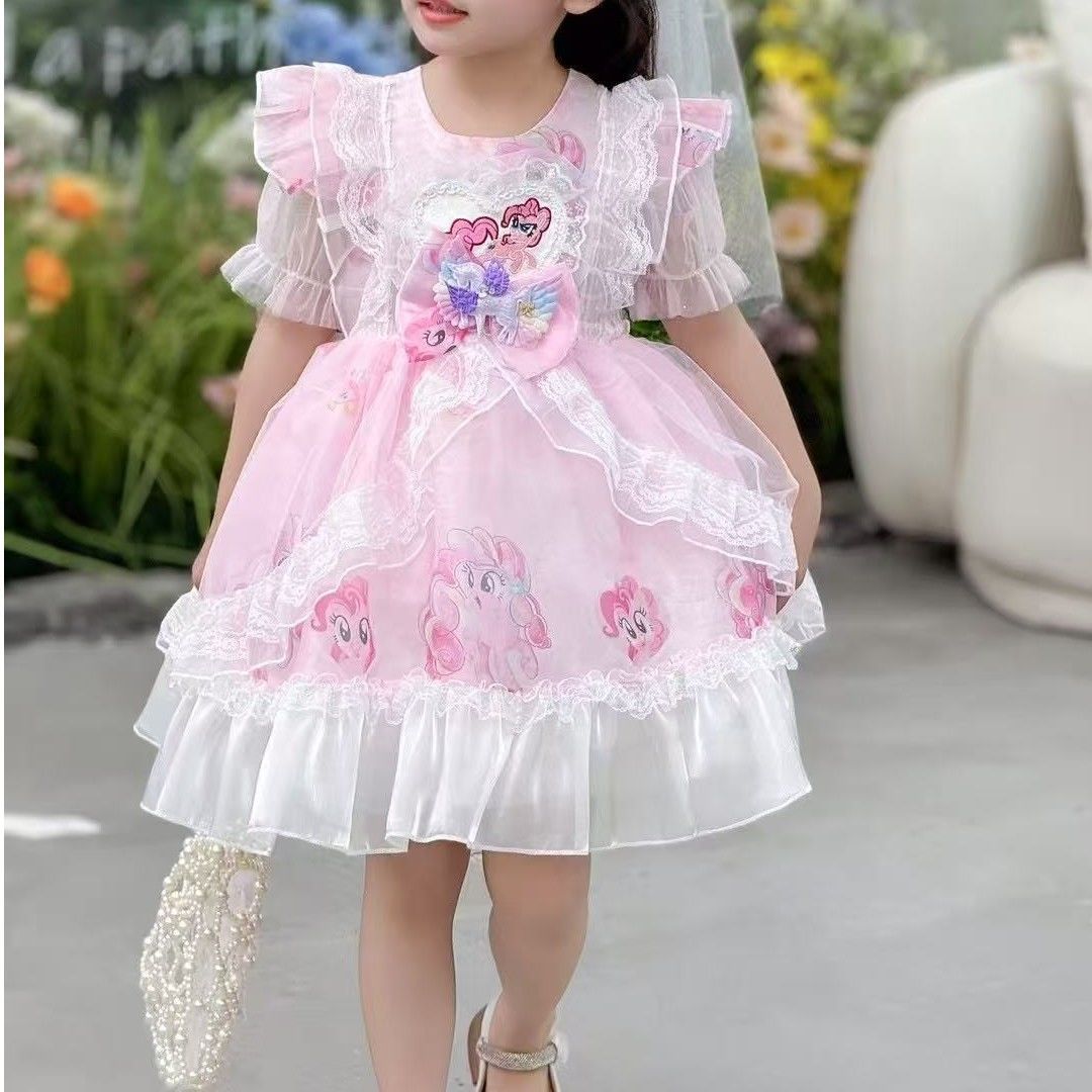 Children's My Little Pony Princess Skirt Lolita Gauze Summer Children's Dress
