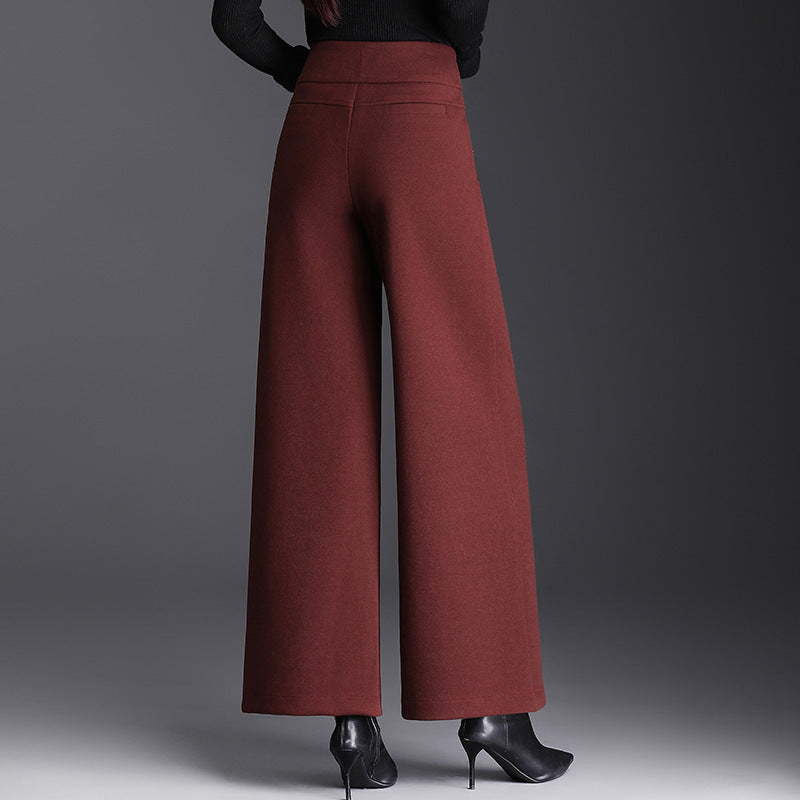 Women's Waist Wide Leg Loose Swing Straight Pants