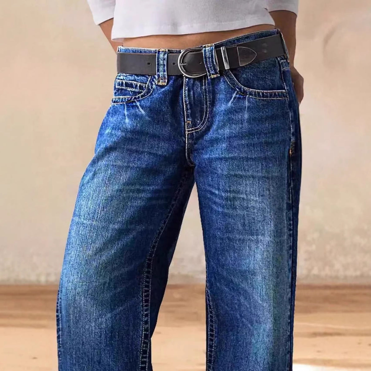 Women's Loose Washed-out Casual Comfortable Summer Style Jeans