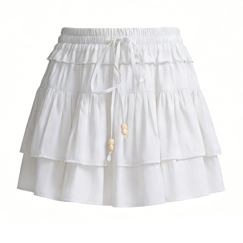 Women's Drawstring Summer High Waist Compression Skirt