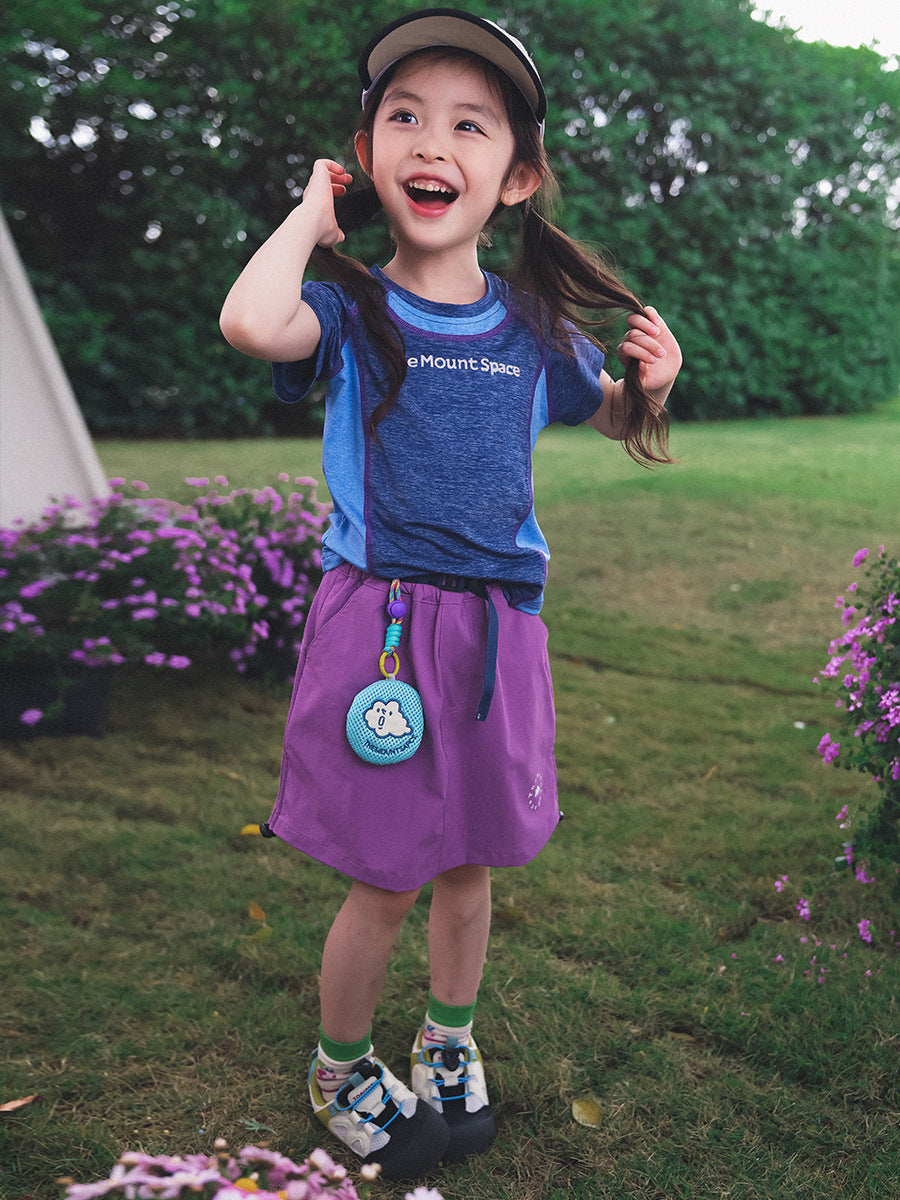 Children's Clothing Short-sleeved Summer Contrast Color Cool Feeling Breathable Short Sleeve Children's T-shirt