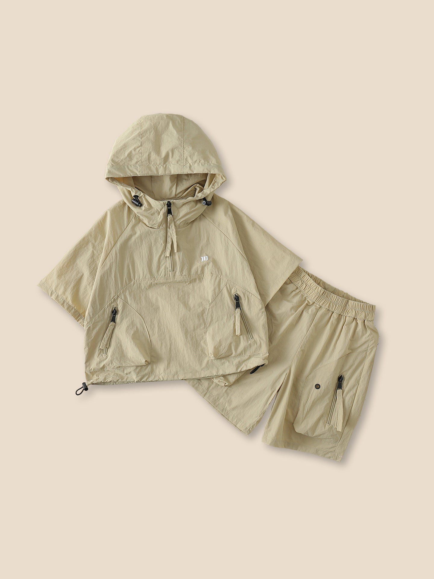 Summer Fashion Loose Comfortable Sports Hooded Children's Suit
