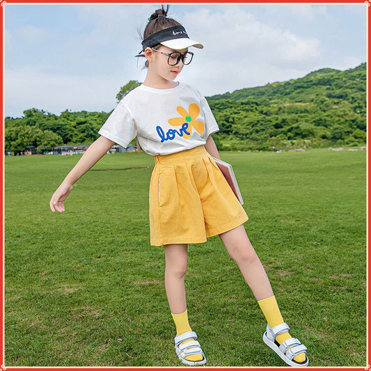 Two-piece Medium Big Fashionable Stylish Clothing Class Clothes Children's Suit