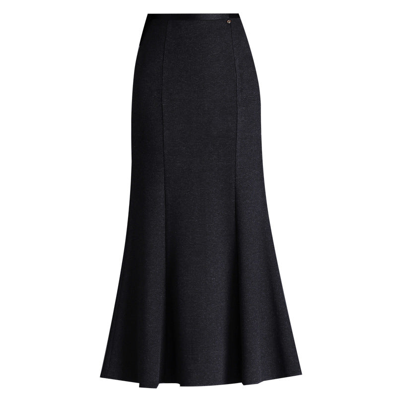 Long Commute Elegant Fashion Hip Fishtail High Waist Skirt