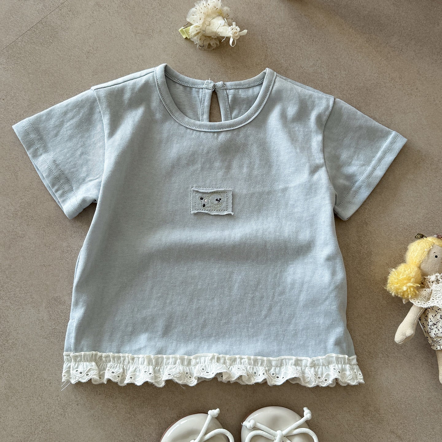 Infant Blouse Pants Summer Cartoon Short Sleeve Top Children's Suit