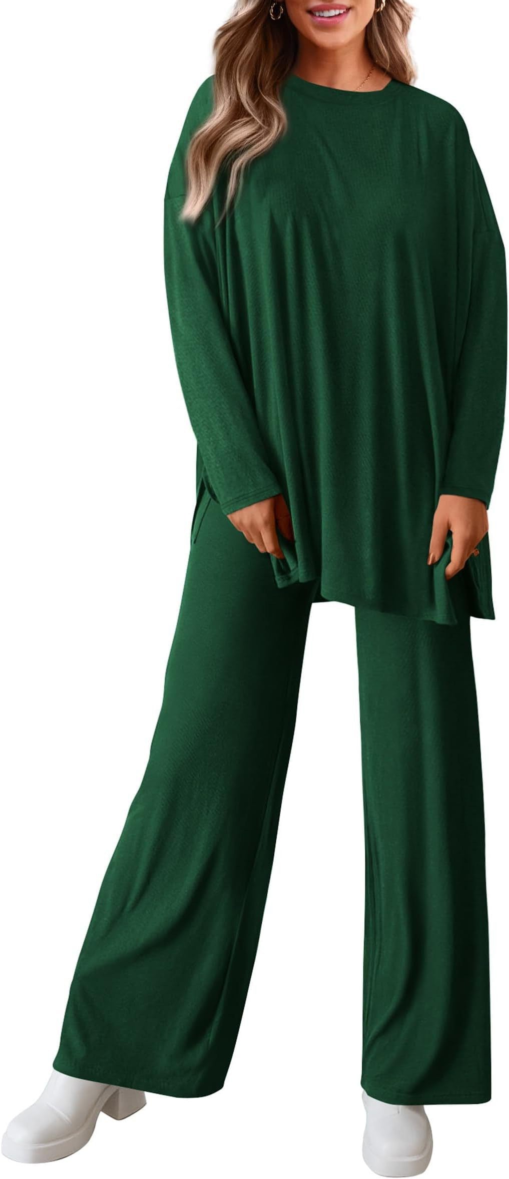 Women's Fresh Sweet Knitted Solid Color For Fashion Casual Suit