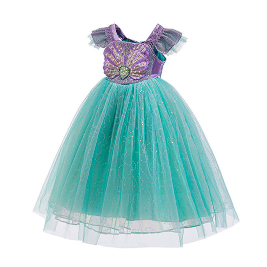 Children's Mermaid Alice Princess Mesh Bubble Skirt Children's Dress