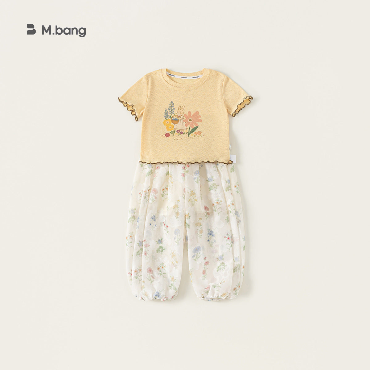 Children's Clothing Short-sleeved Summer Wavy Round Neck Sweet Printed Top Children's T-shirt