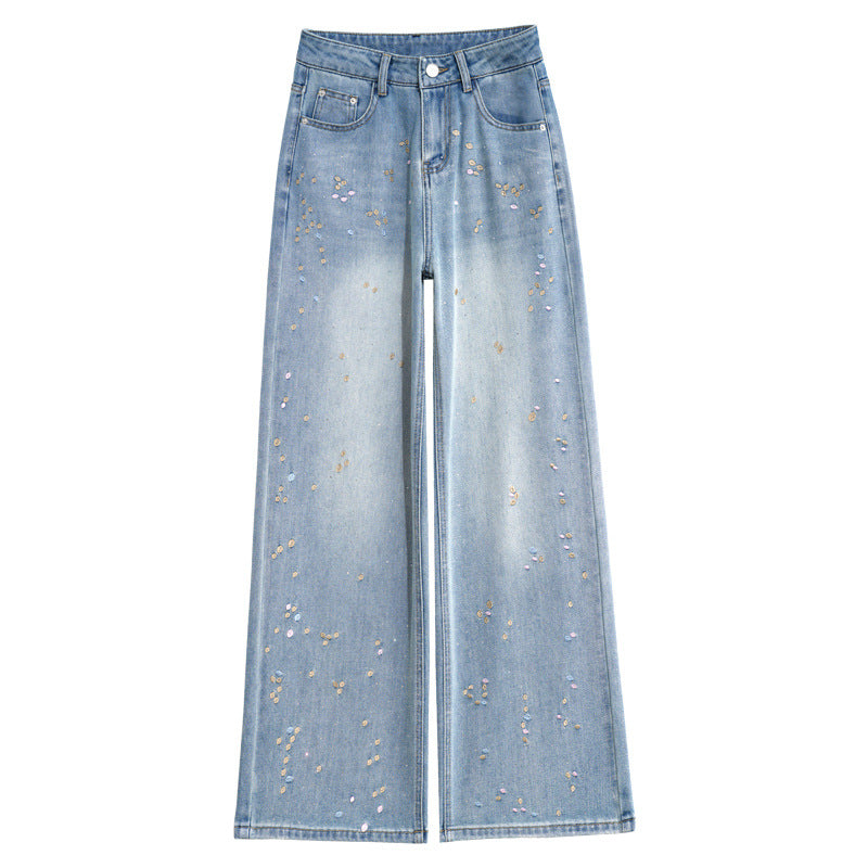 Women's Soft Glutinous High Waist Straight Narrow Casual Pants