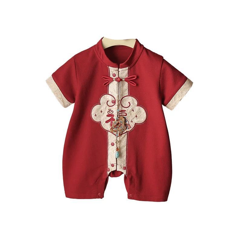 Banquet Summer Dress Rompers Thin National Style Infant Jumpsuit, Climbing Suit