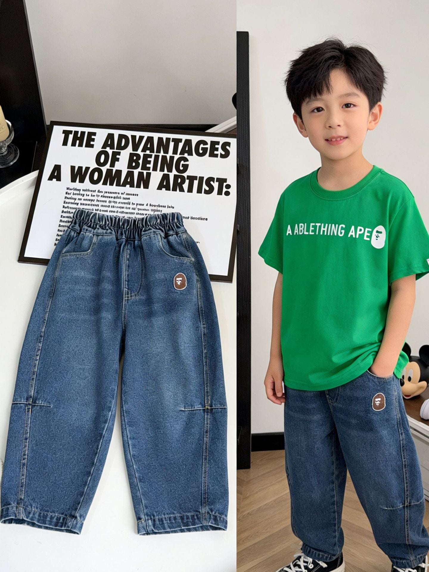 Jeans Casual Loose Big Summer Wide Leg Children's Pants