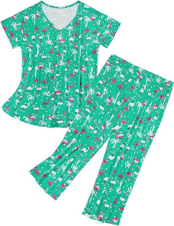 Women's Popular Home Wear Printed Pajamas Pajama Comfortable Fashion Casual Suit