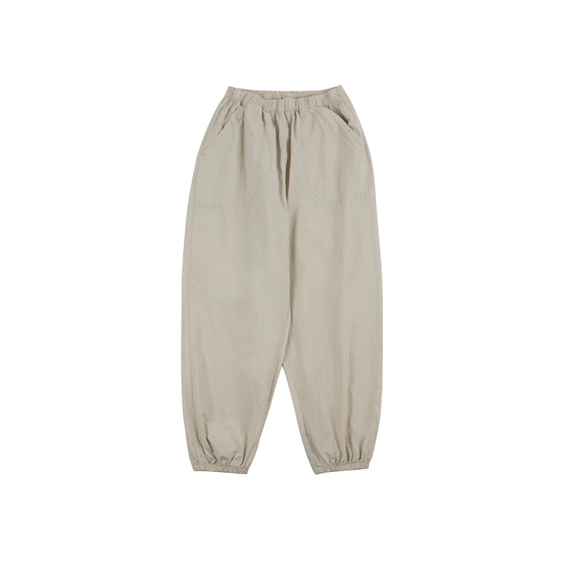 Children's Clothing Summer Casual Cotton Thin Medium Big Children's Pants