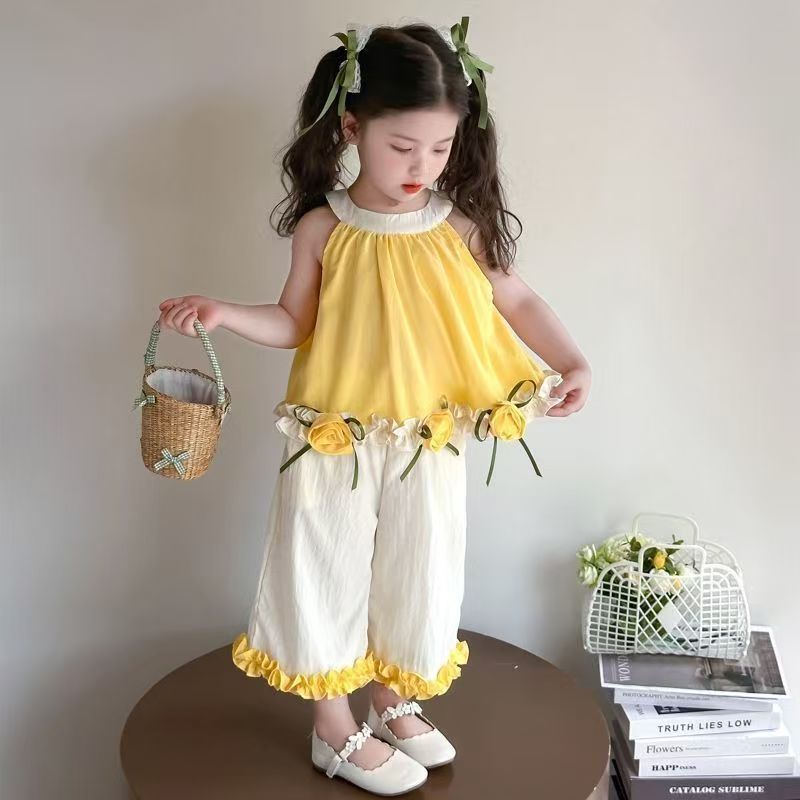 Children's Korean Fashion Little Western Style Two-piece Children's Suit