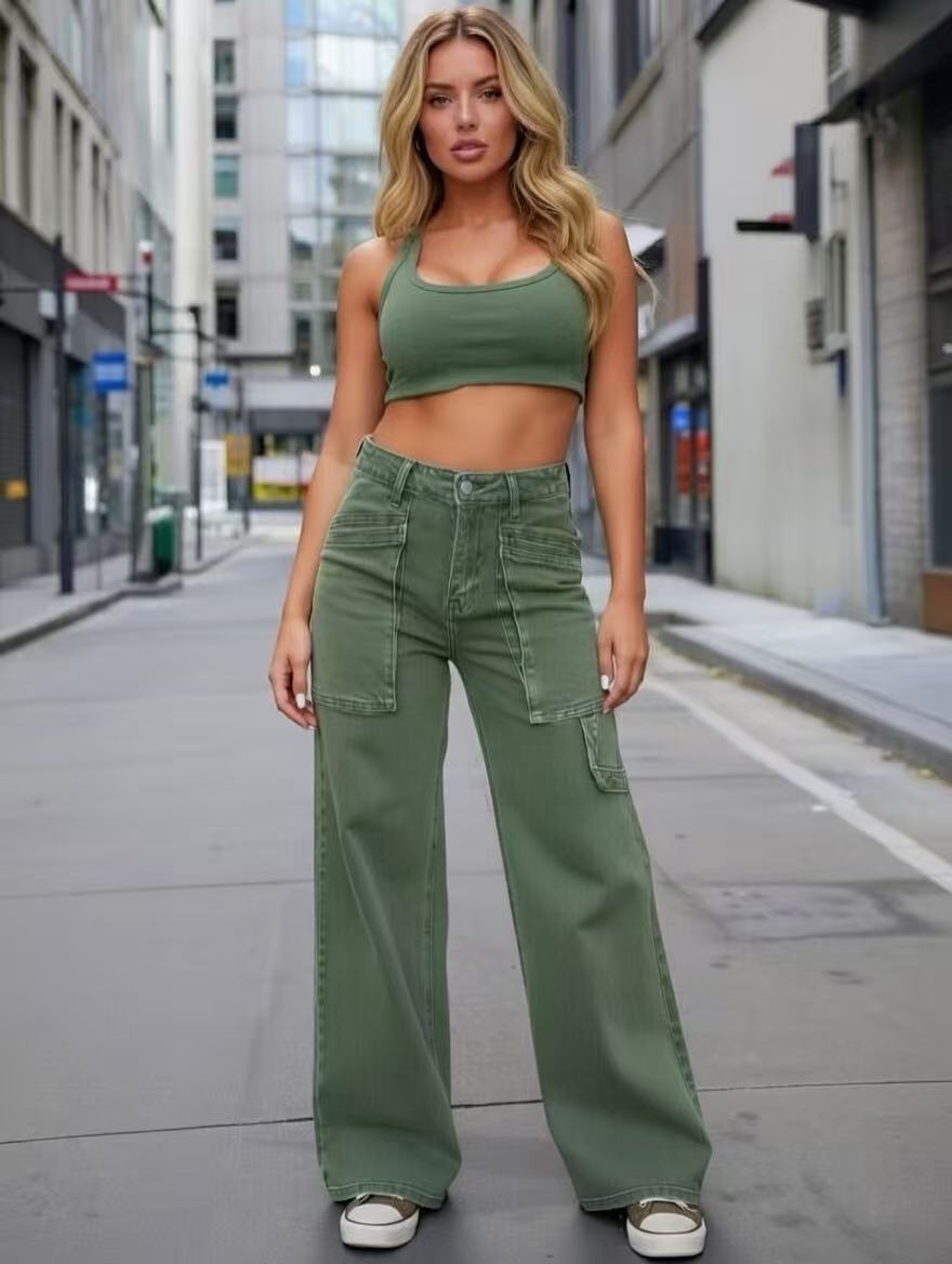 Women's Casual Versatile Suitable For Daily Fashion High Pants