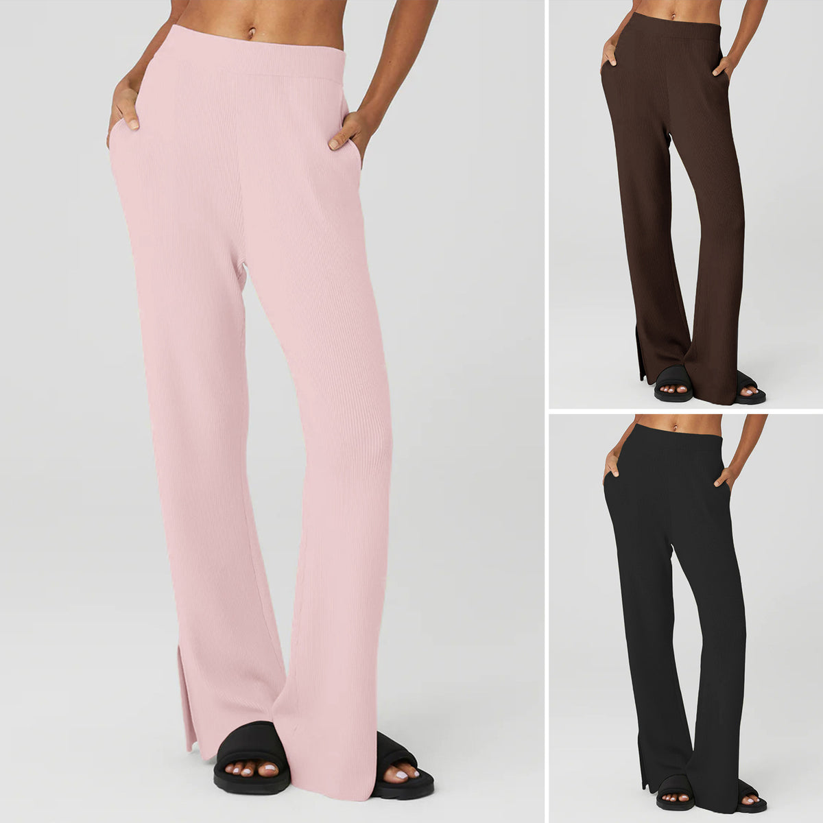 Women's Solid Color Loose Yoga Sports Casual Pants