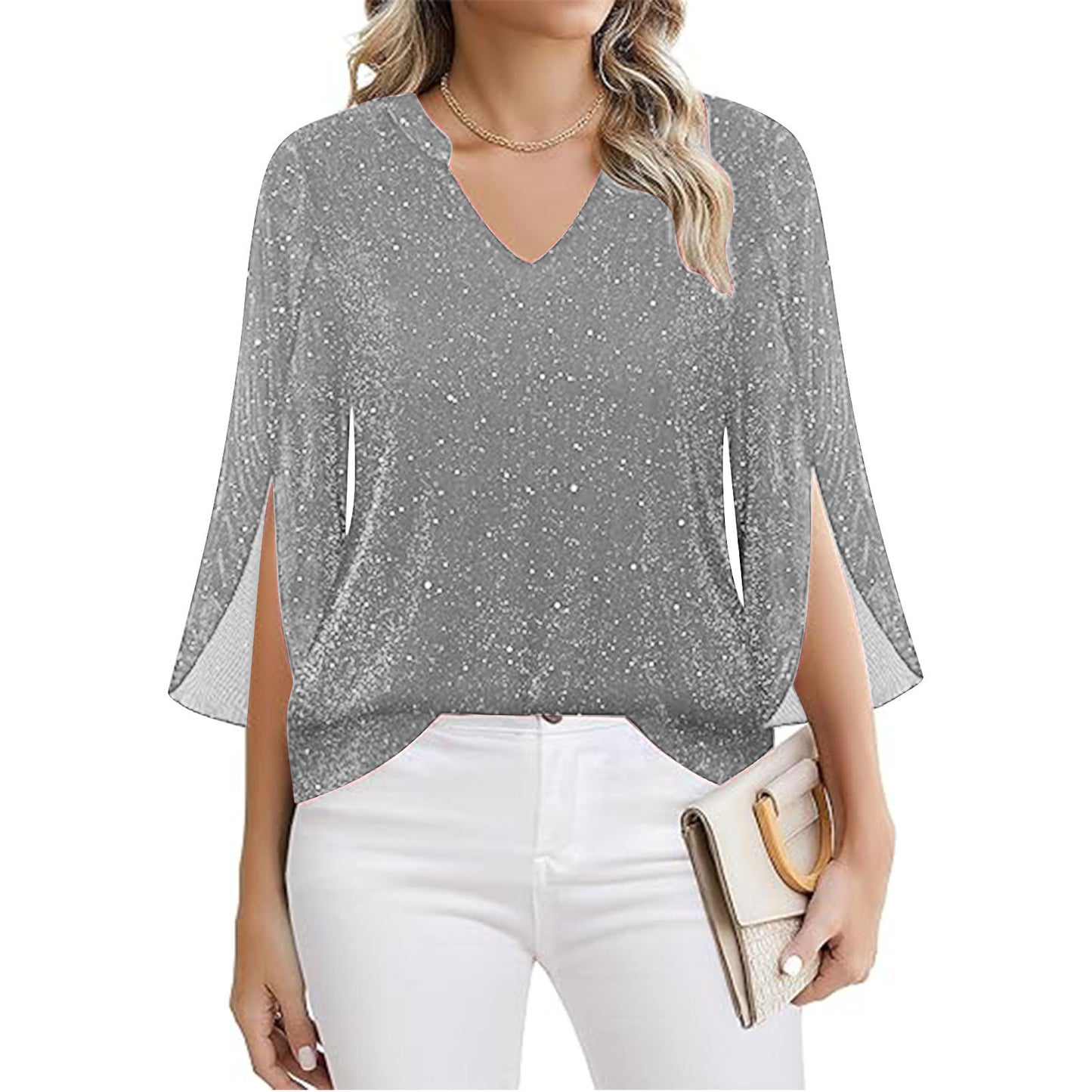 Women's Layer Sier String Mesh Summer Flare Tops