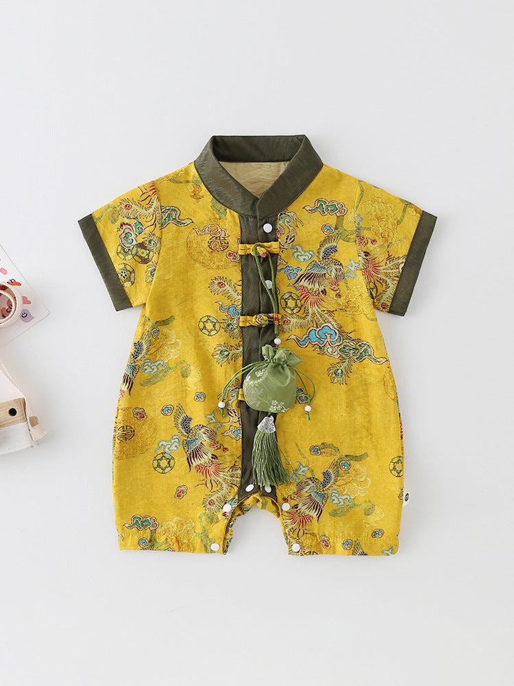 Jumpsuit Summer Class Short-sleeved Born Romper Out For Days Thin Jumpsuit, Climbing Suit