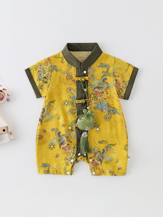 Jumpsuit Summer Class Short-sleeved Born Romper Out For Days Thin Jumpsuit, Climbing Suit