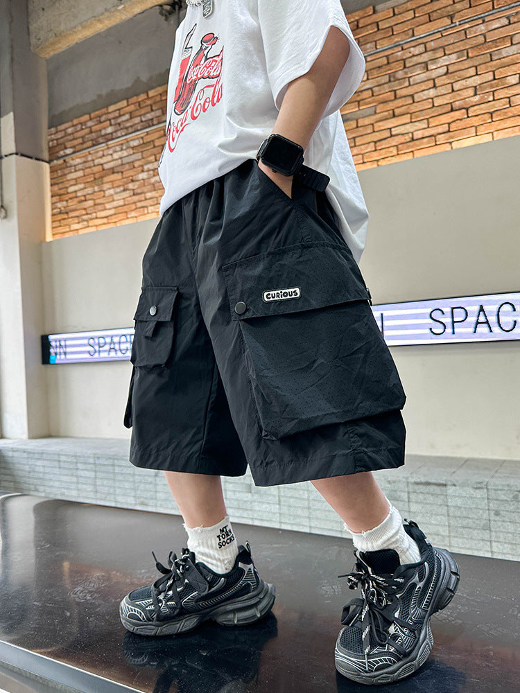 Boy Summer Shorts The Big Breathable Hole Children's Pants