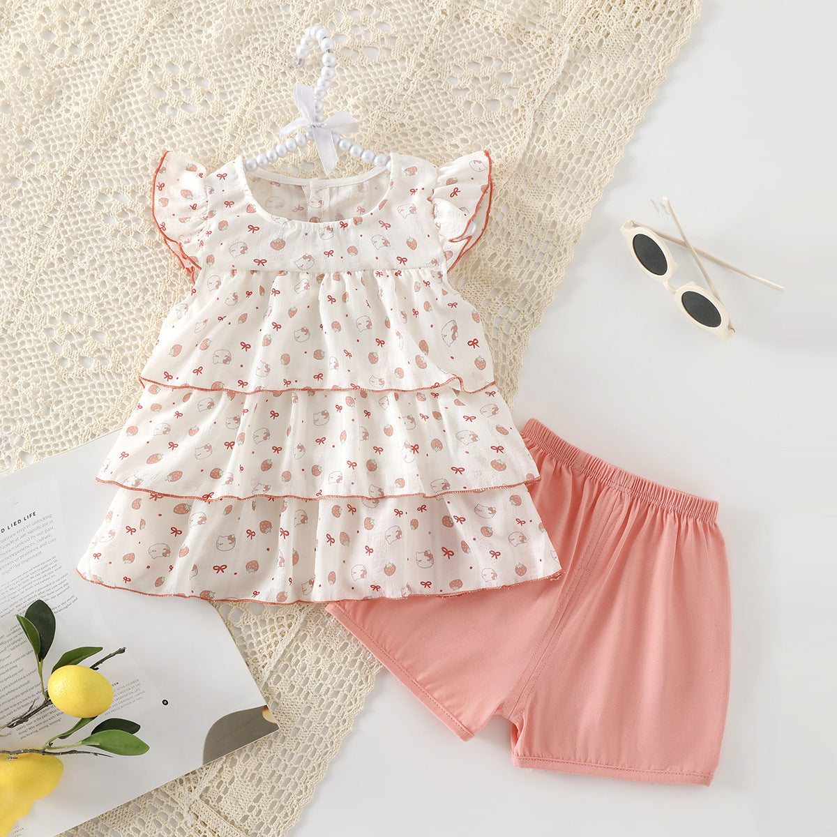 Summer Split Lightweight Two-piece Wear Western Style Children's Suit