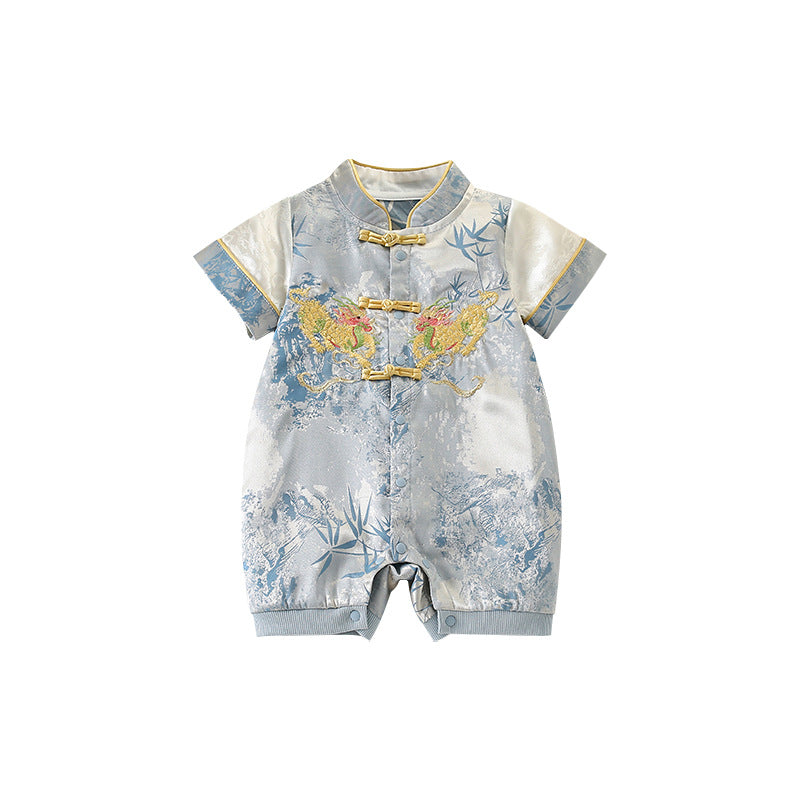 Jumpsuit Tang Costume First Month Old Days One Year Celebration Jumpsuit, Climbing Suit