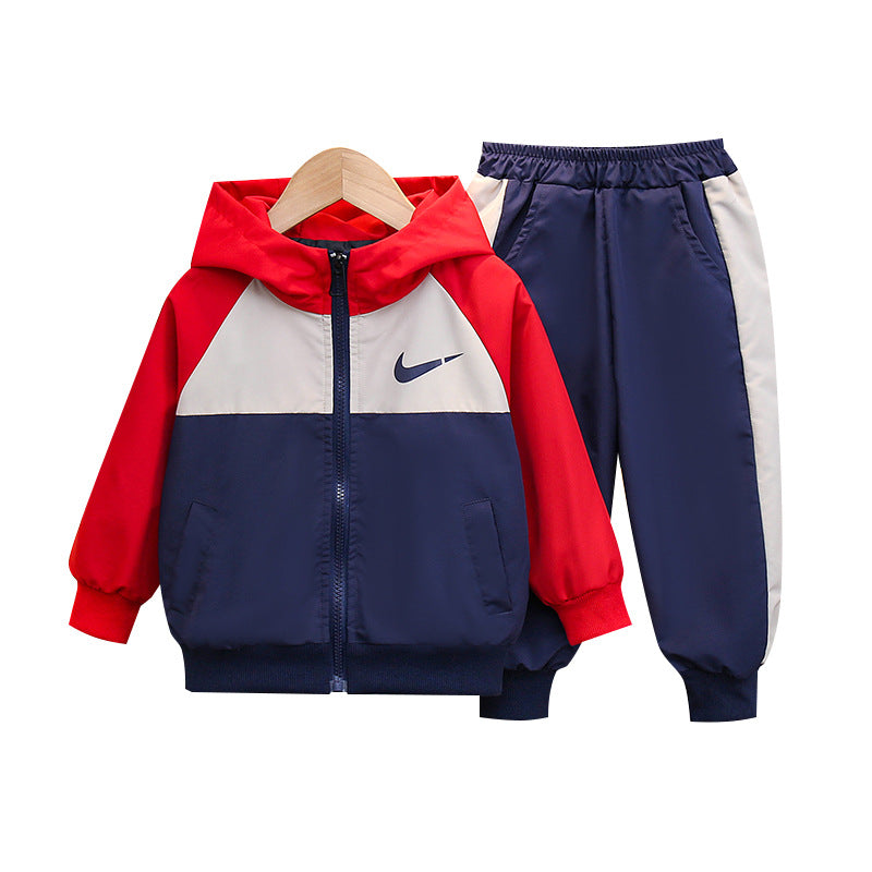 Children's Autumn Clothing Shell Jacket Handsome Western Style Children's Suit