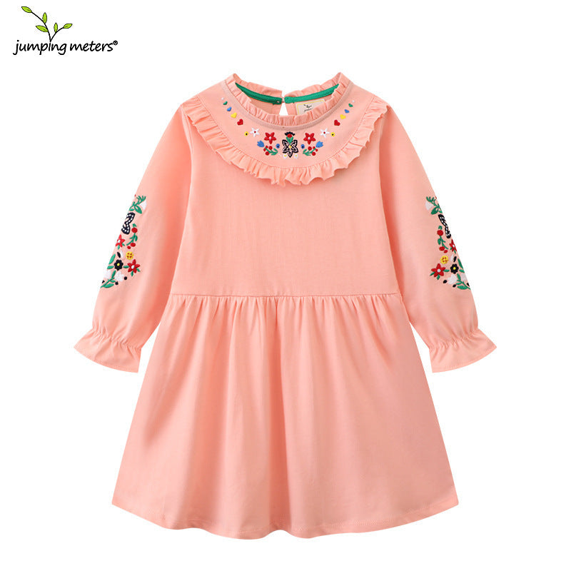 Unique Children's Knitted Long Sleeve Princess Children's Dress