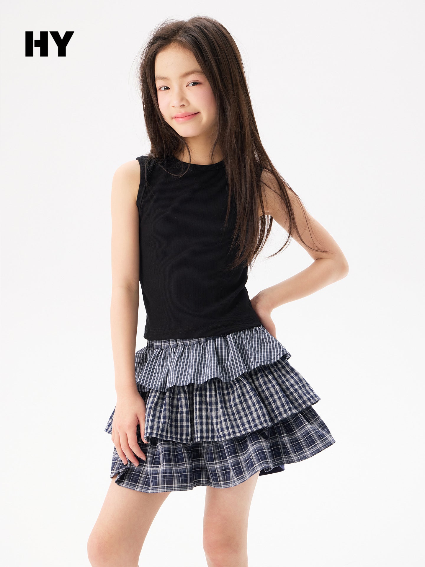Children's Clothing Camisole Style Middle Big Sleeveless Bottoming Children's T-shirt