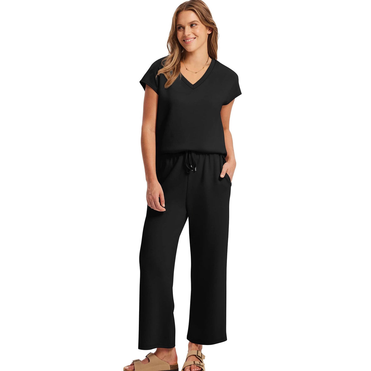 Women's Loose Batwing Sleeve Two Pieces Suits