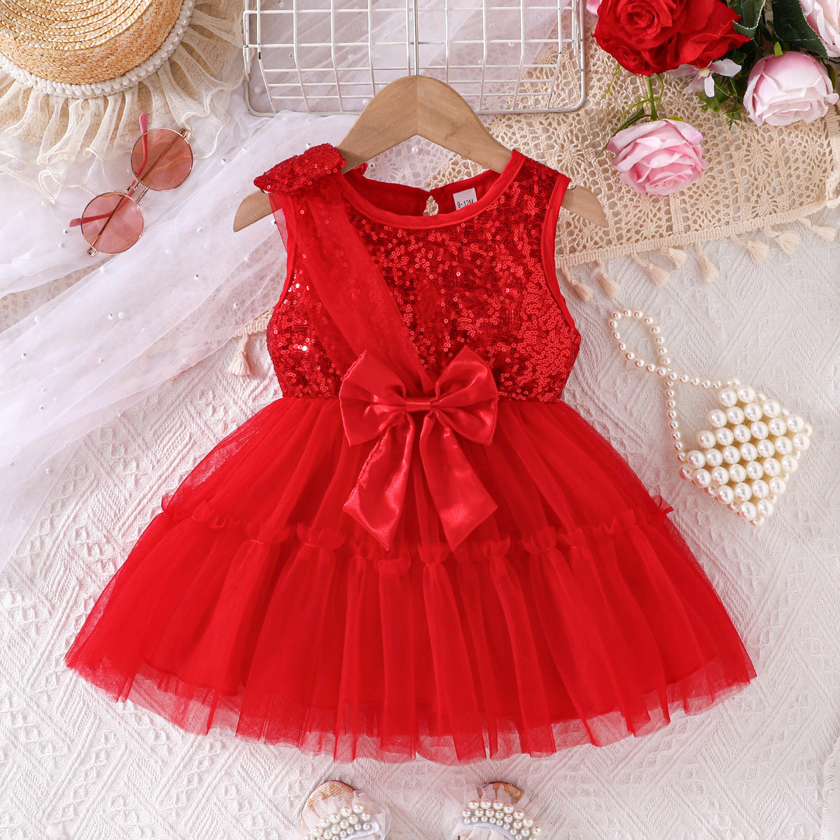 Comfortable Elegant Stylish Fashion Formal Christmas Children's Dress