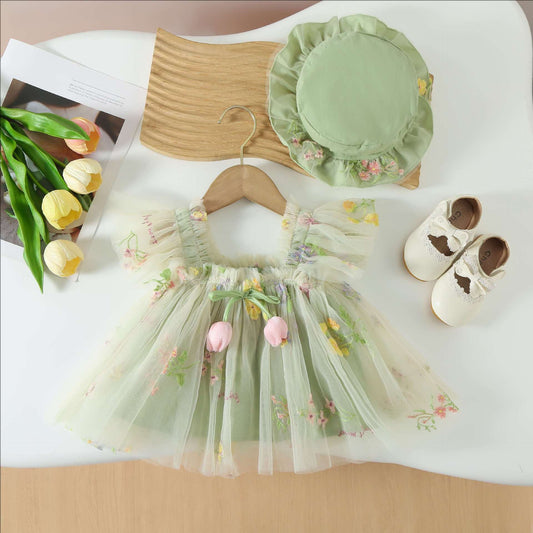 Children's Summer Outing Thin Skirt Short Clothes Children's Dress