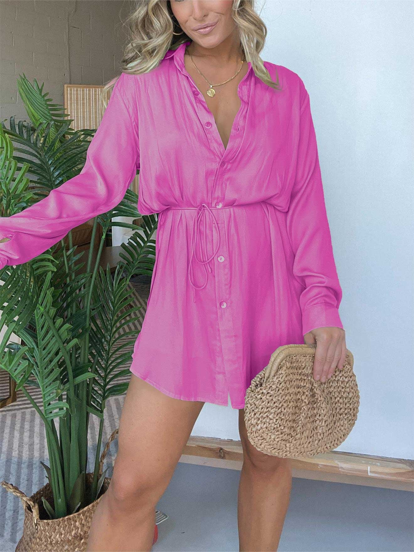 Women's Autumn Solid Color Long-sleeved Shirt Fashion Casual Suit
