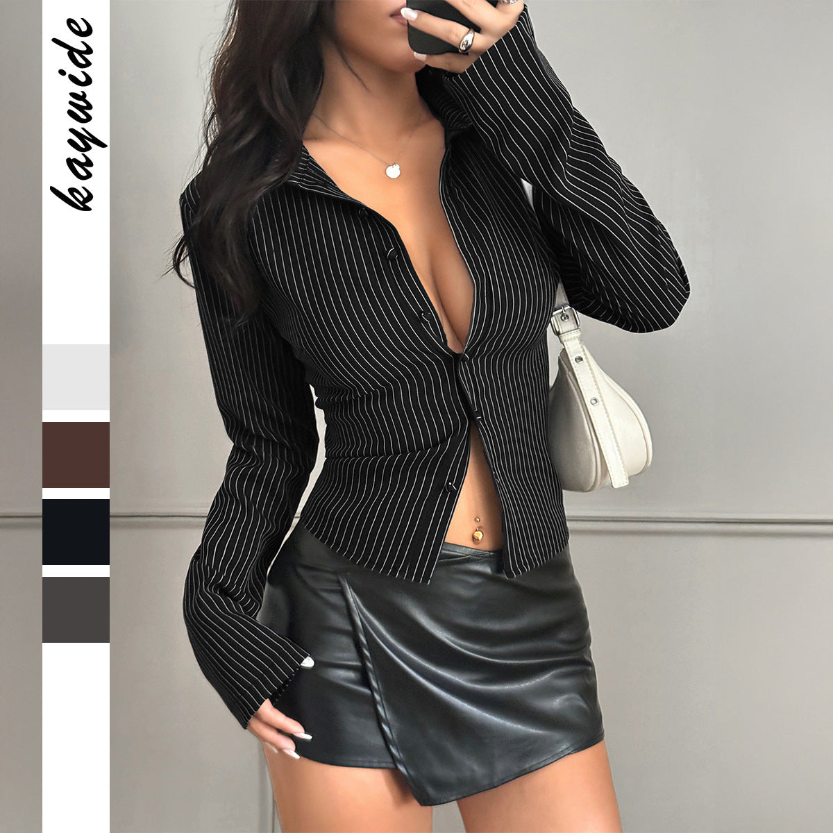 Fashion Women's Hot Style Striped Shirt Clothing