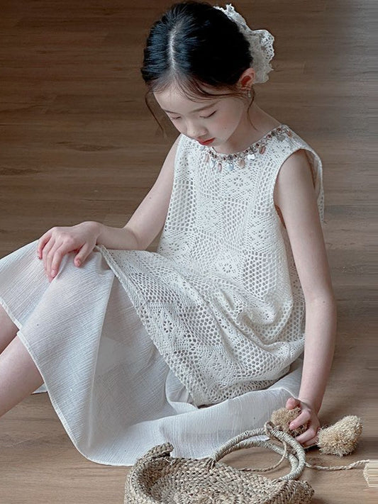 Children's Summer Fashionable Bohemian Sleeveless Vest Princess Children's Dress