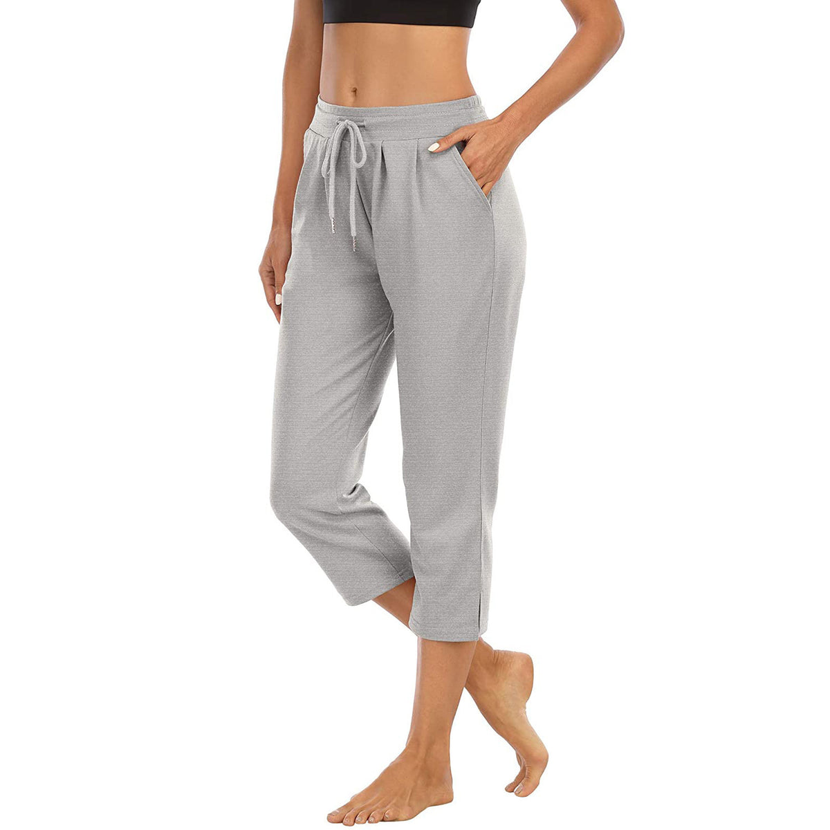 Women's Pocket High Sports Fitness Yoga Leisure Tops