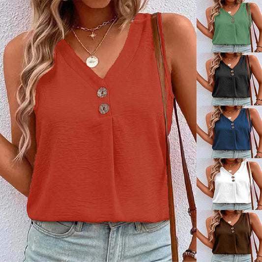 Women's Solid Color Casual Simple Camisole Tops
