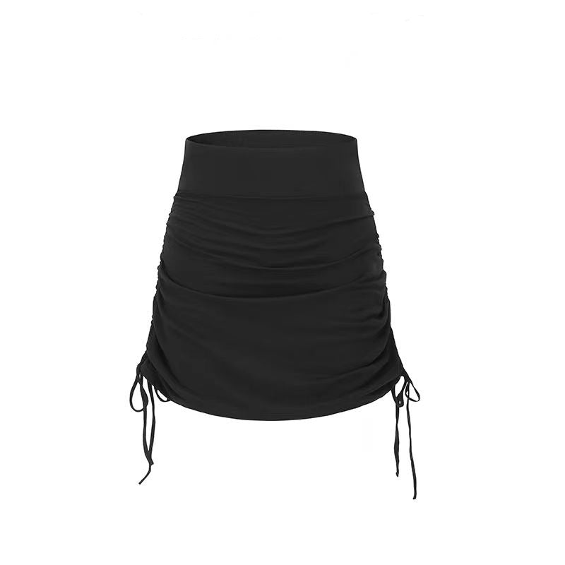 Women's Desire Bag Hip A- Line Drawstring Ruffle Skirt