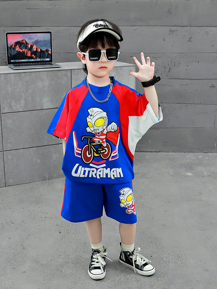 Children's Clothes Summer Short-sleeved Fashion Sports Handsome Children's Suit