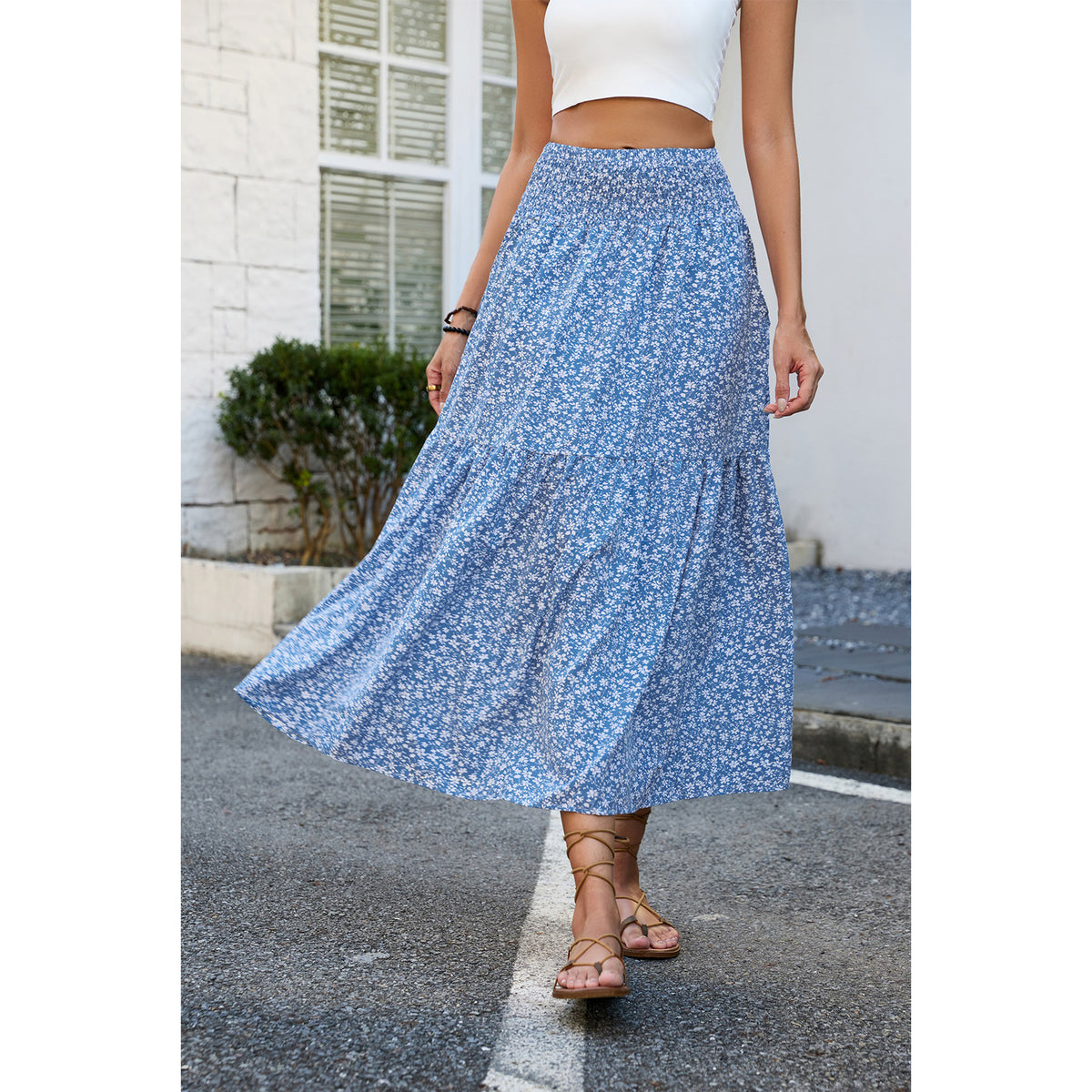 Dress Slim Fit Slimming Pleated High Skirts