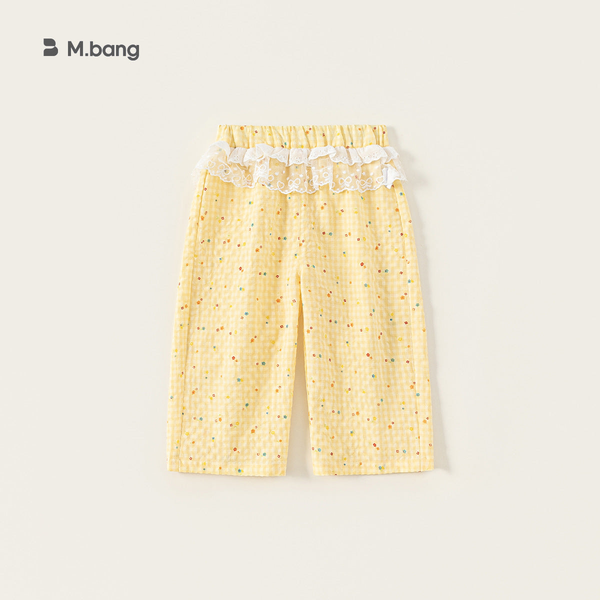 Children's Summer Sweet Polka Dot Short Sleeve Lace Casual Pants Two-piece Children's Suit