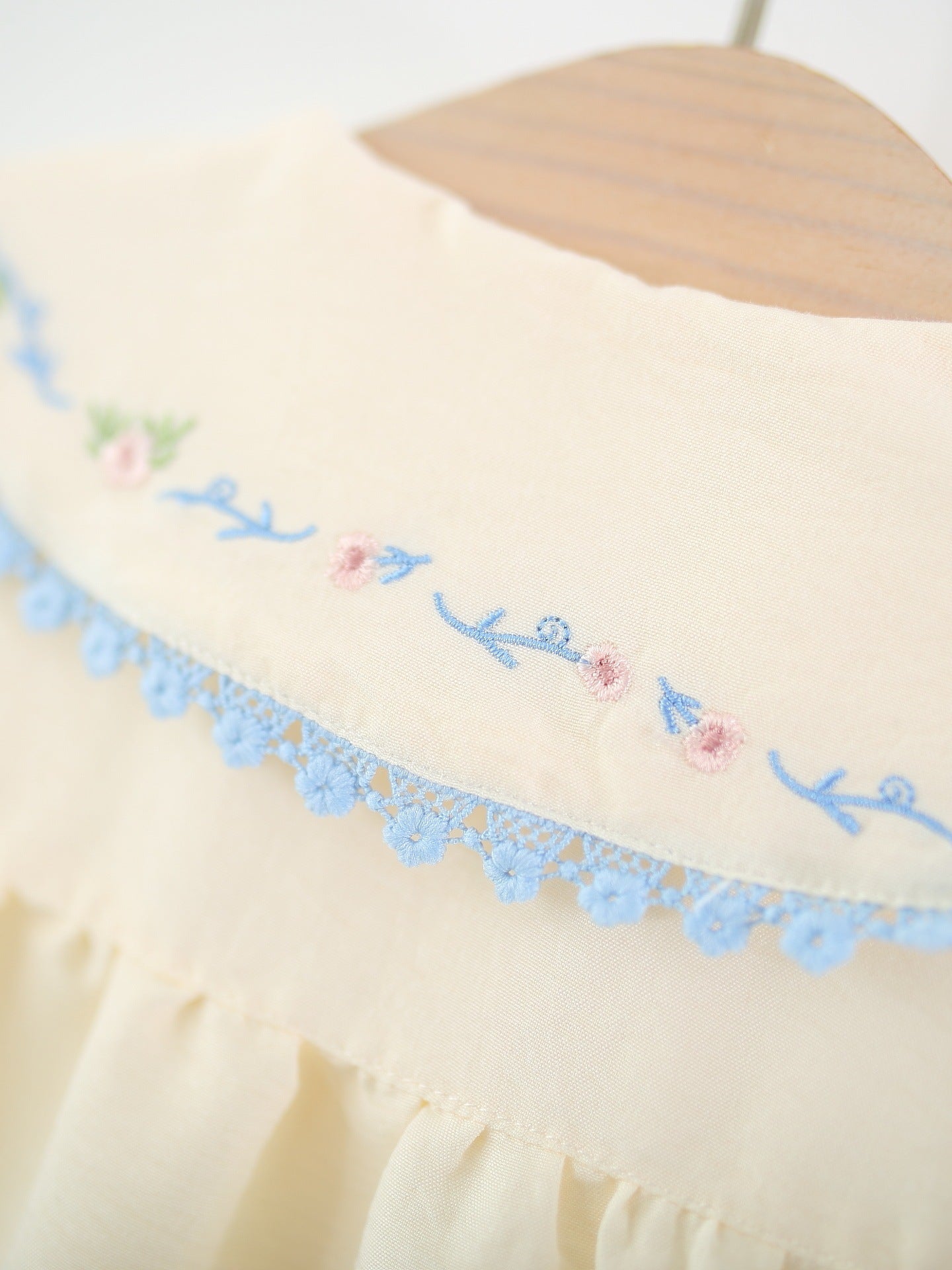 Children's Sleeveless One-piece Summer College Style Doll Collar Single Layer Cotton Children's Dress