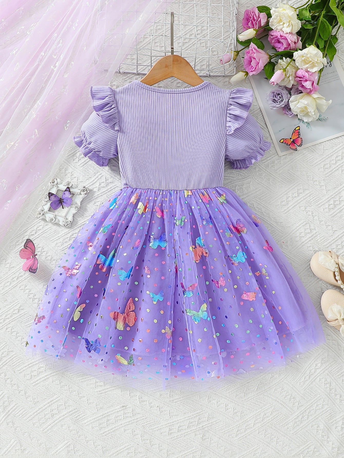 Children's Summer Puffy Skirt Cake Fashionable Princess Children's Dress