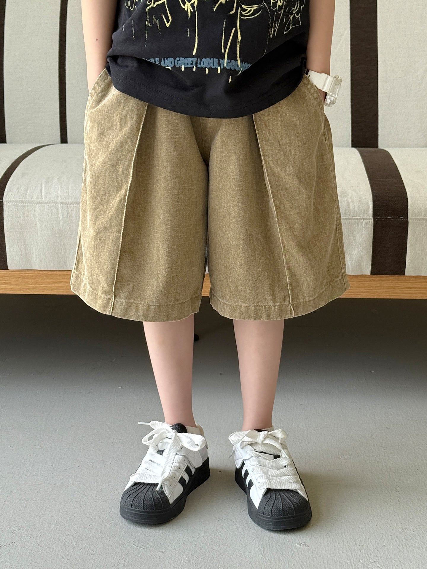 Children's Clothing For Boys Korean Casual Loose Simple Soft Breathable Sweat Children's Pants